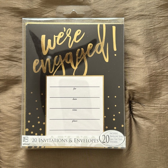 Invitations& Envelopes, NEW, We’re Engaged! - Picture 1 of 7